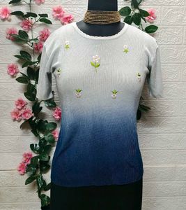 Buy Two Get One Free/ Floral Embroidered Top