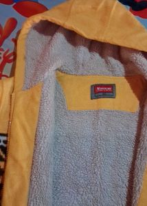 Cozy Yellow Hooded Jacket