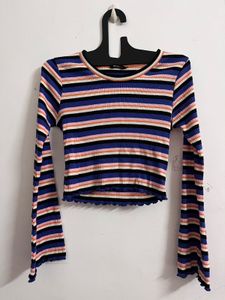 Striped Long Sleeve Top