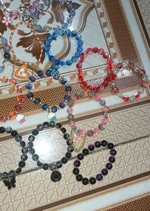 Beaded Charm Bracelets - Handmade