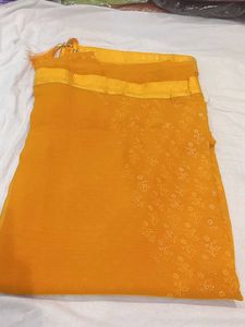 Elegant Yellow Saree