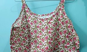 floral printed short kurti