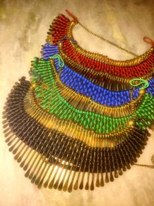 Hand Crafted Brass Plated Necklace Pack Of 4