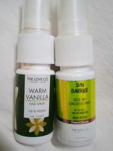 Sunscreen And Hair Spray Combo