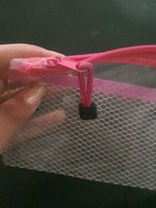 Transparent Pink Pouch