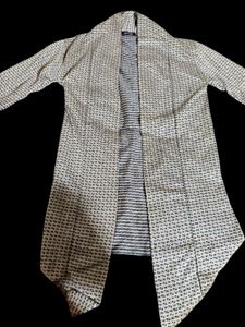 Patterned Duster Cardigan