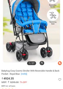 💙BABYHUG STROLLER LIKE NEW ❗ SELF PICKUP MUMBAI✔️