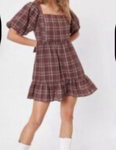 Plaid Mini Dress
