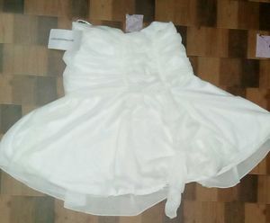 White Ruffle Mini Skirt