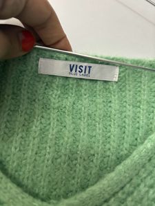 Korean V Neck Cropped Pullover