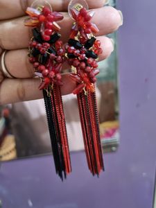 Red Beautiful Fancy Earings