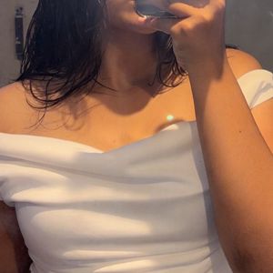 White Off-Shoulder Top