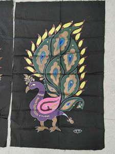 Peacock Batik Fabric Panels