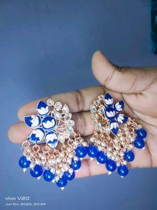 Statement Blue Beaded Necklace