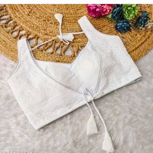 White Embroidered Blouse