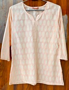 beige short kurti