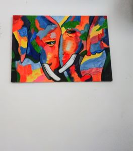 Two Elephants Paintings