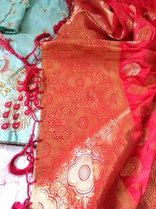 Embroidered Lehenga Choli With Banarsi Duppata