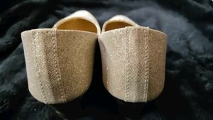 Sparkling Golden Ballerina Flats