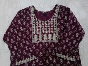 Printed Pure Cotton Kurti In New Condition