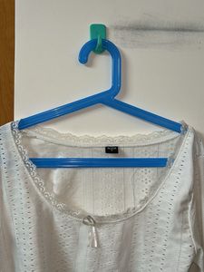 White Long Sleeve Top