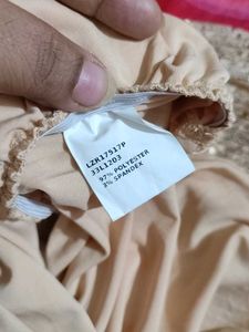 Nude Color Partywear Top For 34 Bust