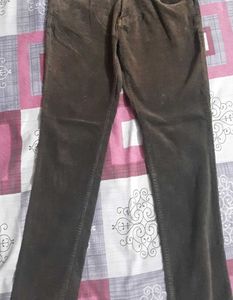 Embroidered Pocket Corduroy Pants