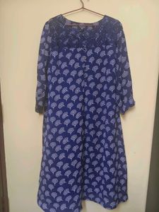 Blue Printed Kurta