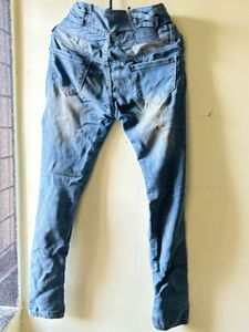 Distressed High-Waisted Jeans