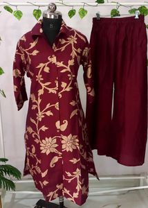 Brand New Maroon Partywear Coord Set