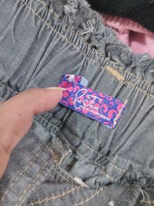 Wide Leg Denim Pants