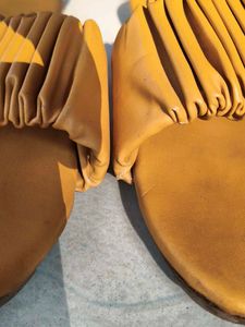 💛Mustard Ruched Flats💛