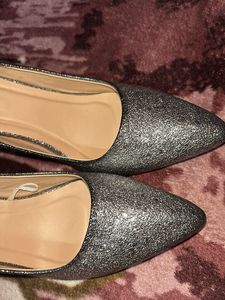 Elle Silver Glitter Heels