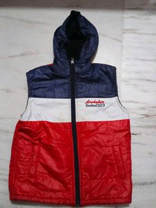 Boys Sleeveless Hooded Jacket
