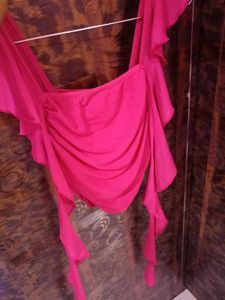 Pink Tie-Up Top