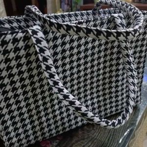 Houndstooth Tote Bag
