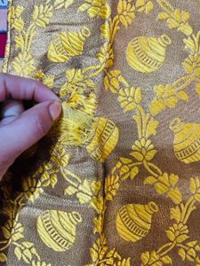 Gold Jacquard Salwar Kameez