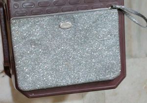 Sparkly Silver Clutch