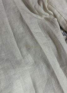 trendy lien white pants