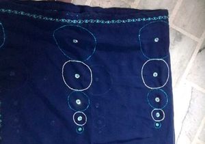 Georgette Navy Blue Light Saree