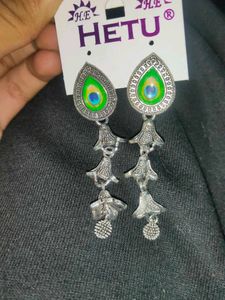 Peacock Drop Earrings