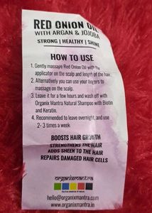 Organix Mantra Blackseed Red Onion Oil
