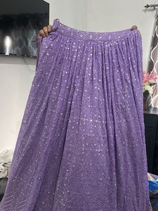 Embellished Purple Blouse