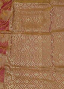Orange Floral Saree