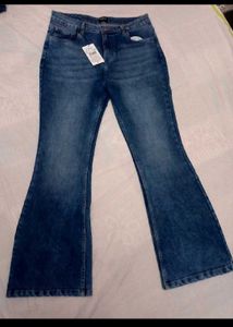 SHEIN BRAND Boot Cut Blue Denim Jeans