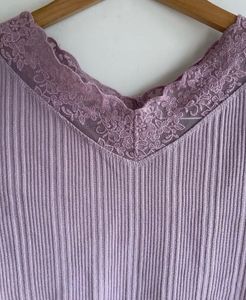 Lavender Crop Top