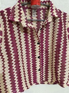 Patterned Crop Top