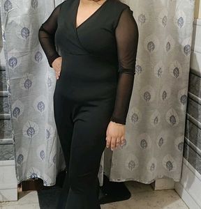 Black Jumpsuit With Adjustable Back Zid