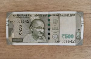 '786' SERIAL NUMBER ₹500 CURRENCY