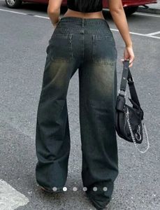 Blue Extra Wide Leg Jeans